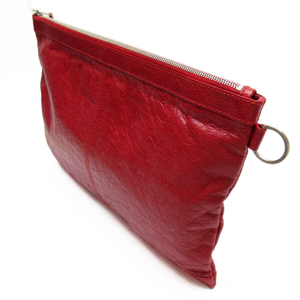 Balenciaga Clutch Bag Leather Red - Picture 2 of 4